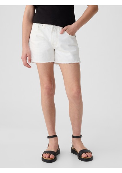 Kız Çocuk Beyaz Low Rise Stride Denim Şort fırsatları