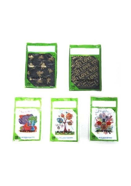 Baskılı El Geçme Blok Poşet 0 No 20X30 cm ( 5000 Adet )