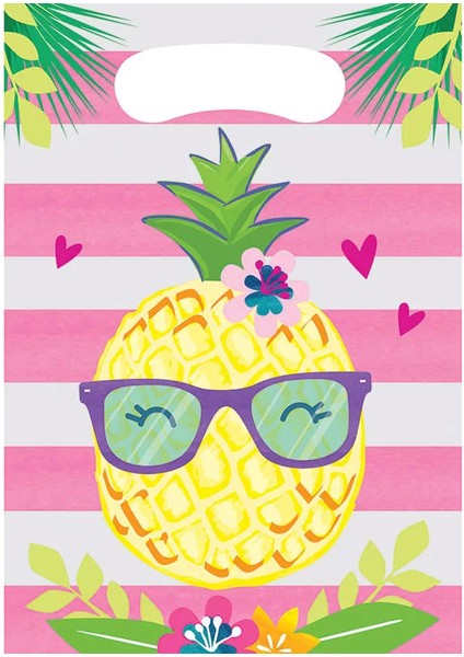 Ananas, Flamingo ve Arkadaşları Poşeti 8 Adet