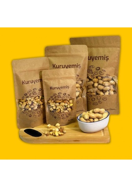 Kuruyemiş Baskılı Pencereli Kağıt Doypack 20X30 1 Kilogram 250 Adet