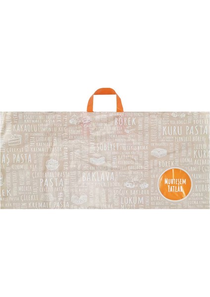 Tatlı Poşeti (Kulplu) 64X30 cm - 50 Adet