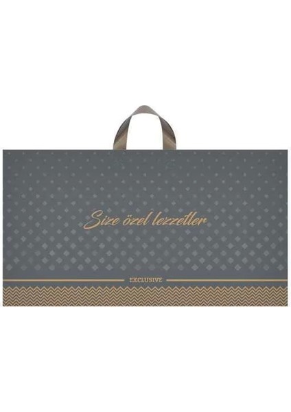 Tatlı Poşeti (Kulplu) 500 gr 40X22 cm - 50 Adet