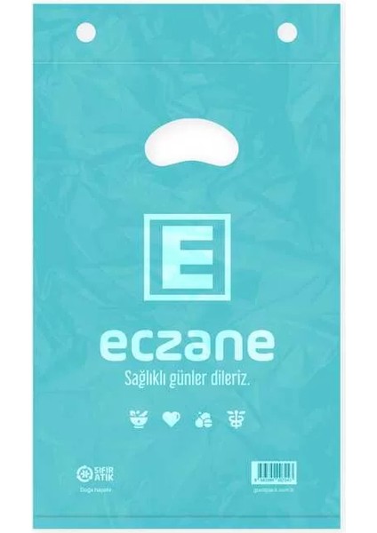 Bloklu Elgeçme Turkuaz Eczane Poşeti 17X26 cm - 800 Adet fiyatları