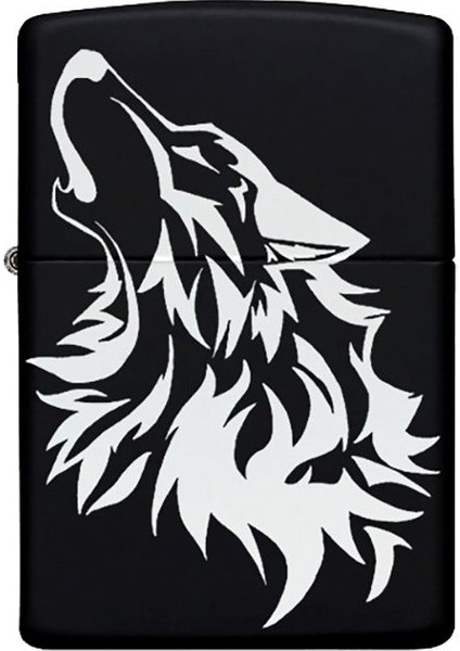 Kurt Desenli Kişiye Özel Isimli Benzinli Siyah Metal Çakmak 7