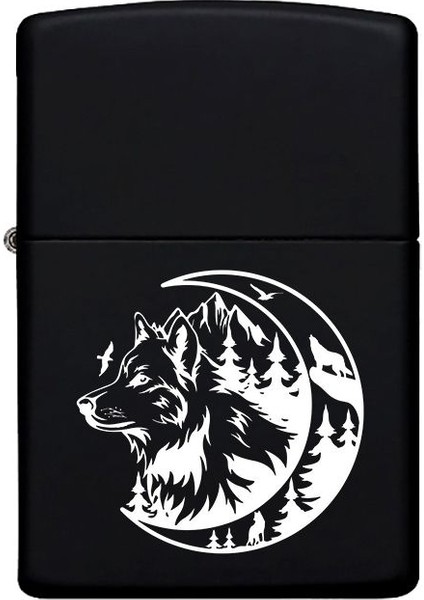 Kurt Desenli Kişiye Özel Isimli Benzinli Siyah Metal Çakmak 10 fiyatları