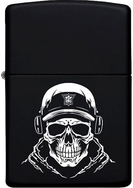 Kurukafa Desenli Kişiye Özel Isimli Benzinli Siyah Metal Çakmak fiyatları