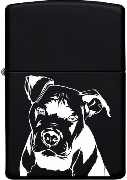 Köpek Desenli Kişiye Özel Isimli Benzinli Siyah Metal Çakmak fiyatları