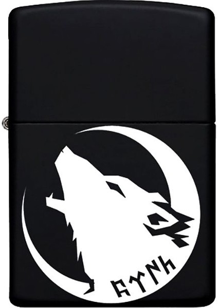 Kurt Desenli Kişiye Özel Isimli Benzinli Siyah Metal Çakmak 5 fiyatları