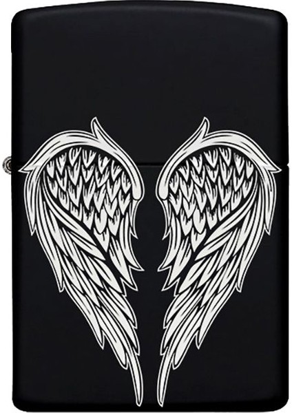 Kanat Desenli Kişiye Özel Isimli Benzinli Siyah Metal Çakmak fiyatları