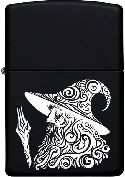 Lotr Büyücü Desenli Kişiye Özel Isimli Benzinli Siyah Metal Çakmak fiyatları