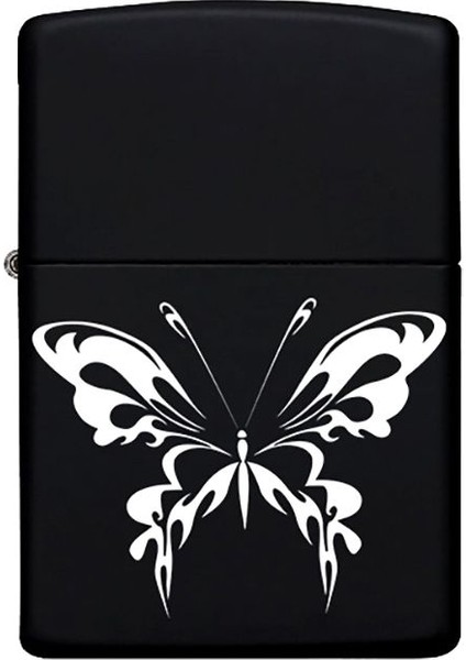 Kelebek Desenli Kişiye Özel Isimli Benzinli Siyah Metal Çakmak 2 fiyatları