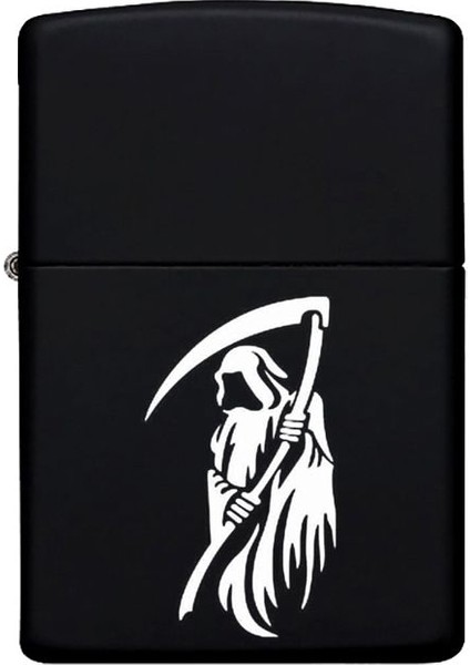 Reaper Desenli Kişiye Özel Isimli Benzinli Siyah Metal Çakmak 2 fiyatları