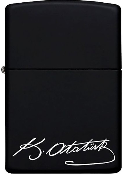 Atatürk Imzalı Kişiye Özel Isimli Benzinli Siyah Metal Çakmak 20 fiyatları