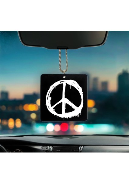 Barış Sembolü Pleksi Dikiz Ayna Süsü