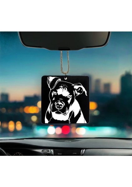 Köpek Desenli Pleksi Dikiz Ayna Süsü