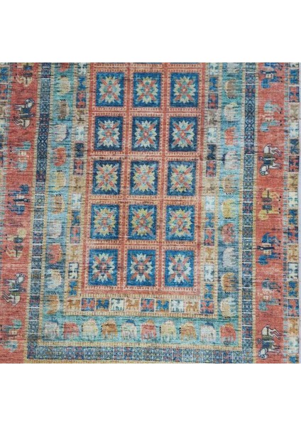 Kirman 2025 Home Collection Zengin Desen Kaliteli Çekici Halı 80X150CM 1 Adet