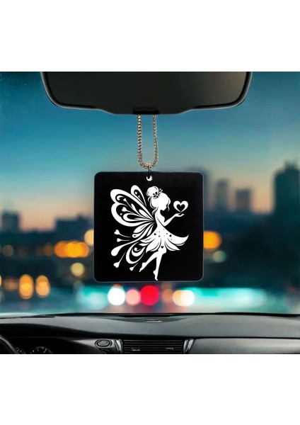 Peri Desenli Kişiye Özel Isimli Pleksi Dikiz Ayna Süsü PLD74 fiyatları