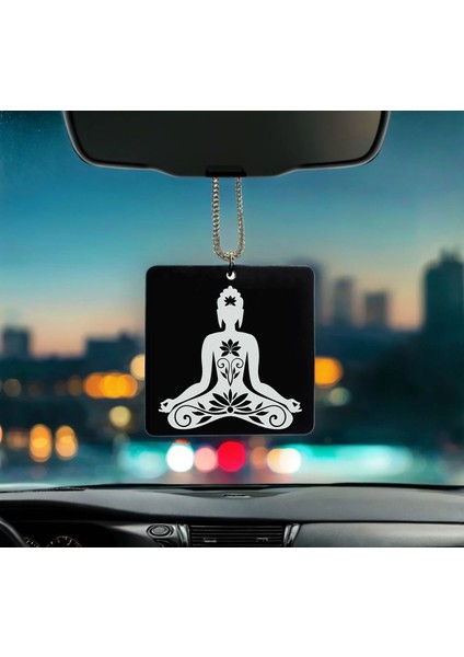 Meditasyon Desenli Kişiye Özel Isimli Pleksi Dikiz Ayna Süsü fiyatları