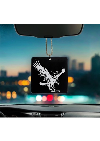Kartal Desenli Kişiye Özel Isimli Pleksi Dikiz Ayna Süsü 2 fiyatları