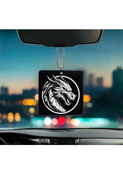 Ejderha Desenli Kişiye Özel Isimli Pleksi Dikiz Ayna Süsü 2 fiyatları