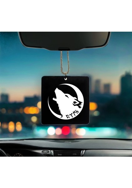 Kurt Desenli Kişiye Özel Isimli Pleksi Dikiz Ayna Süsü 3 fiyatları