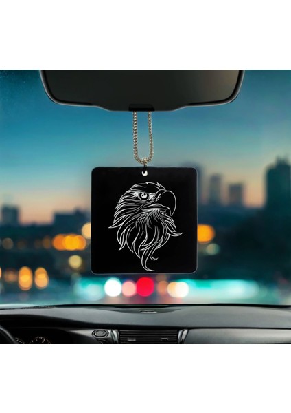 Kartal Desenli Kişiye Özel Isimli Pleksi Dikiz Ayna Süsü 4 fiyatları