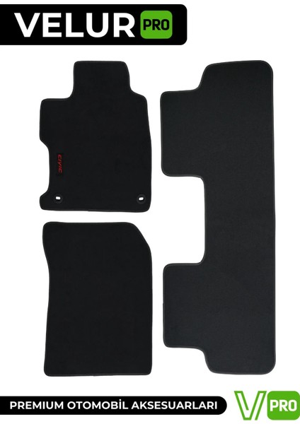 Velurpro Honda Civic 2012-2016 Araca Özel Halı Paspas Araba Halısı Oto Paspas modelleri