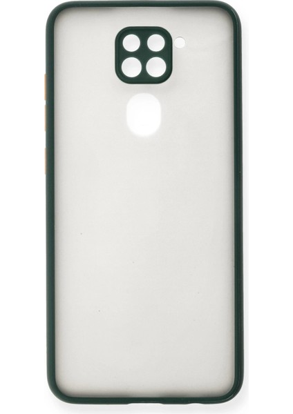 Xiaomi Redmi Note 9 Kılıf Montreal Silikon Kapak - Yeşil Inslm