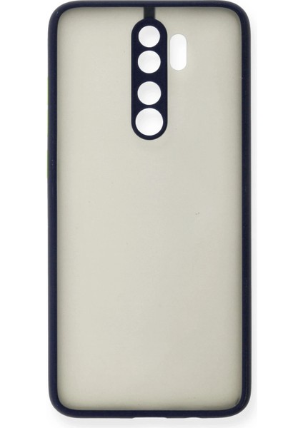 Xiaomi Redmi Note 8 Pro Kılıf Montreal Silikon Kapak - Lacivert Inslm