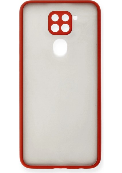 Xiaomi Redmi Note 9 Kılıf Montreal Silikon Kapak - Kırmızı Inslm
