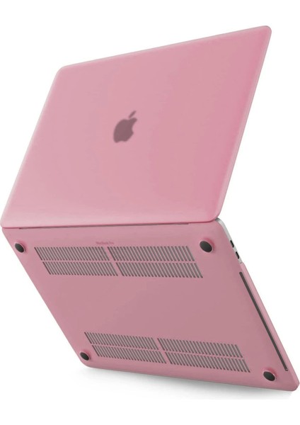 Macbook Pro 13 2021 Macbook Buzlu Kapak - Pembe Inslm