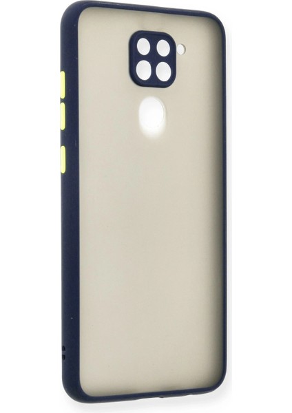 Xiaomi Redmi Note 9 Kılıf Montreal Silikon Kapak - Lacivert Inslm