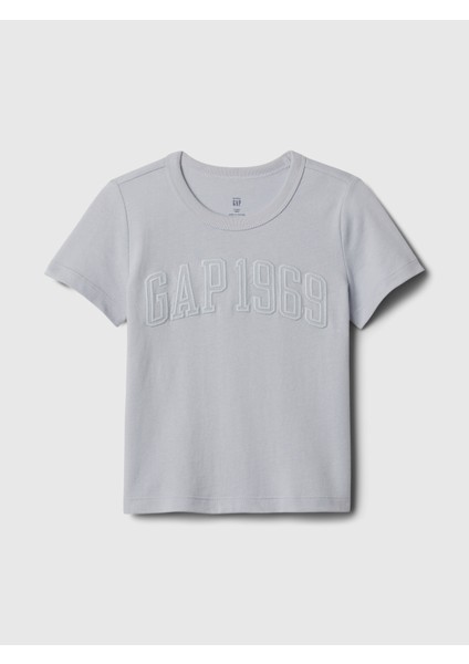 Erkek Bebek Gri Gap Logo T-Shirt