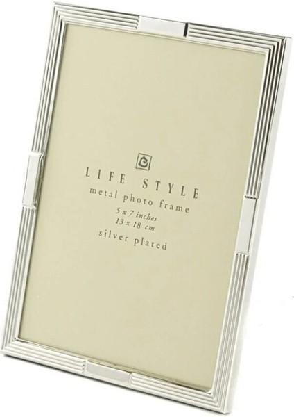 Gümüş Metal Çerçeve 13X18CM Dekoratif Hediyelik Life Style Photo 1 Adet