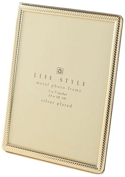 Gold Metal Çerçeve 13X18CM Dekoratif Hediyelik Life Style Photo 1 Adet