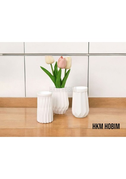 3’lü Vazo Seti | Modern Tasarım | Dekoratif Masa ve Sehpa Aksesuarı | Dekor fırsatları