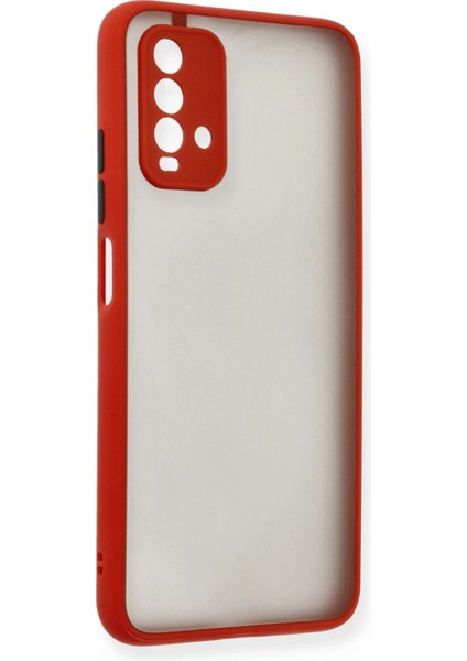 Xiaomi Redmi 9t Kılıf Montreal Silikon Kapak - Kırmızı Inslm