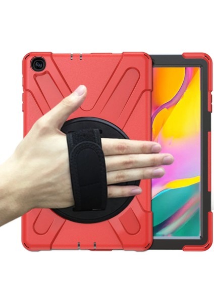 Samsung Galaxy T510 Tab A 10.1 Kılıf Amazing Tablet Kapak - Kırmızı Inslm