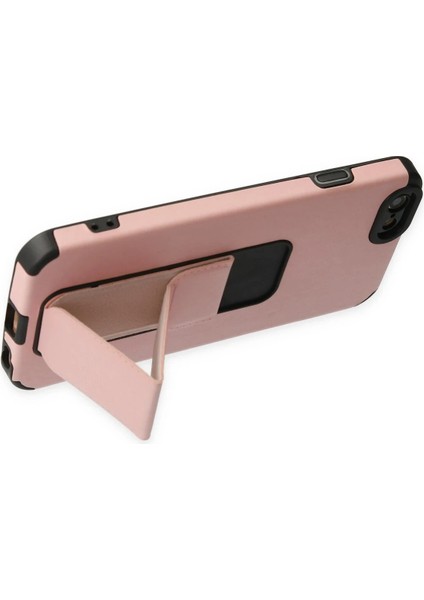 Iphone 6 Kılıf Mega Standlı Silikon - Pudra Inslm