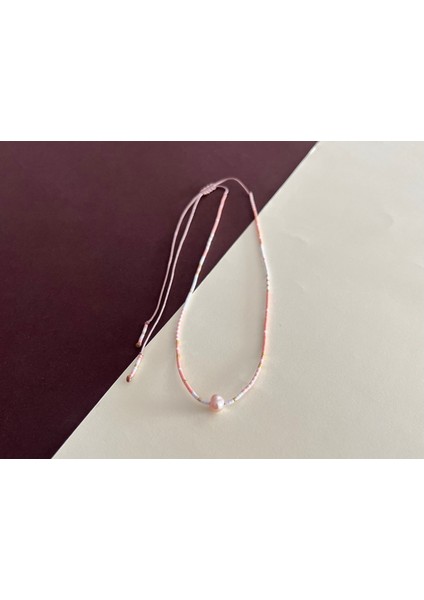 Meeri Jewelry Gerçek Incili Ayarlanabilir Kibar ve Şık Cam Boncuk Kolye modelleri