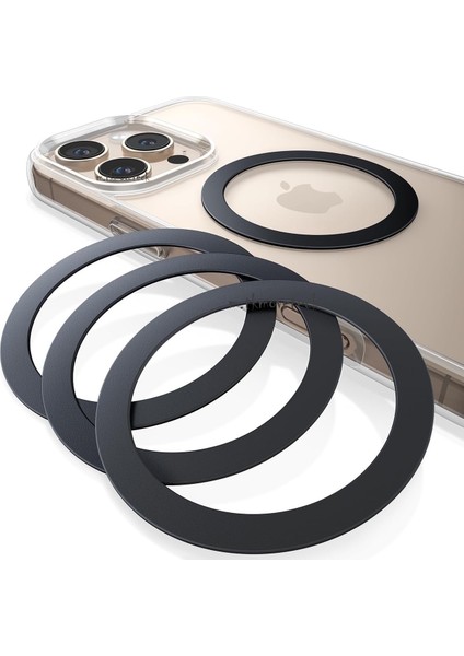 Metal Magsafe Telefon Halkası Telefon Tutucu Yüzük Ring Tüm Modeller ile Uyumlu K007 X68 T28 Vakumlu Telefon Tutucu Extra Aparatı (1ADET)