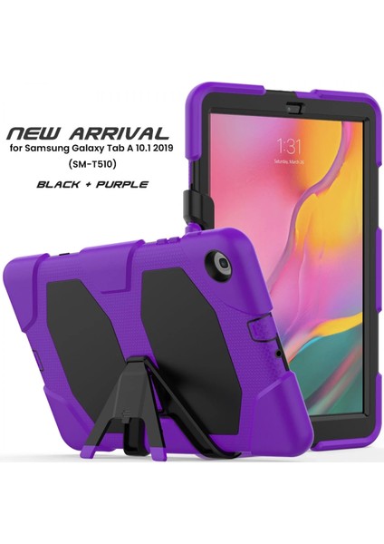 Samsung Galaxy T510 Tab A 10.1 Kılıf Griffin Tablet Kapak - Mor Inslm