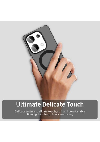 Xiaomi Redmi Note 13 Pro 4g Kılıf Kamera Çıkıntılı Mat Magsafe Şarj Özellikli Kenarları Renkli Premium Sert Kapak fiyatları
