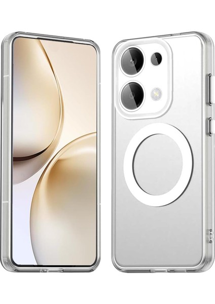 Xiaomi Redmi Note 13 Pro 4g Kılıf Kamera Çıkıntılı Mat Magsafe Şarj Özellikli Kenarları Renkli Premium Sert Kapak