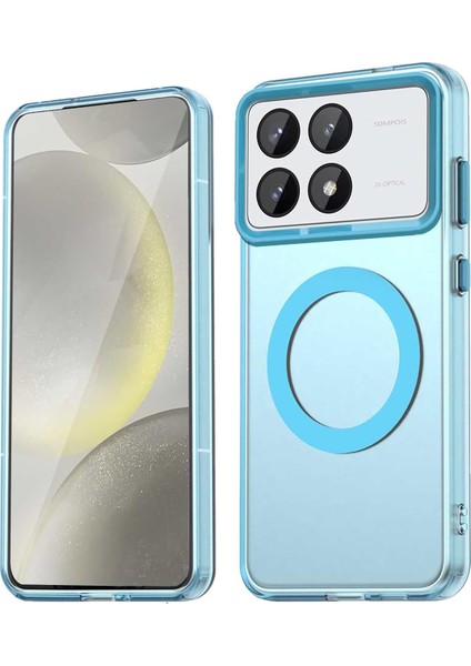 Xiaomi Poco X6 Pro Kılıf Kamera Çıkıntılı Mat Magsafe Şarj Özellikli Kenarları Renkli Premium Sert Kapak
