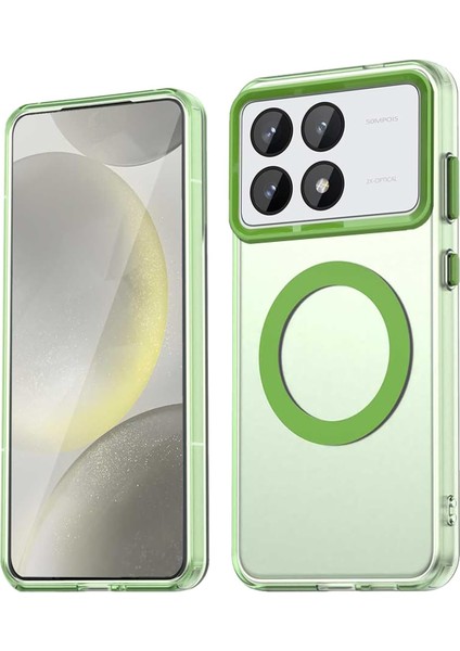 Xiaomi Poco X6 Pro Kılıf Kamera Çıkıntılı Mat Magsafe Şarj Özellikli Kenarları Renkli Premium Sert Kapak