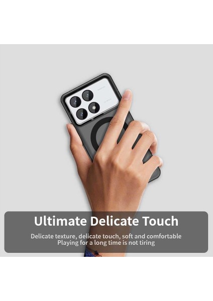Xiaomi Poco X6 Pro Kılıf Kamera Çıkıntılı Mat Magsafe Şarj Özellikli Kenarları Renkli Premium Sert Kapak