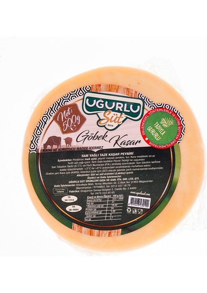 Göbek Kaşar Peyniri̇ 500 Gr