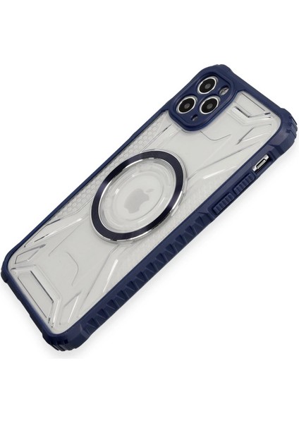 Iphone 11 Pro Max Kılıf Prag Magneticsafe Kapak - Lacivert Inslm