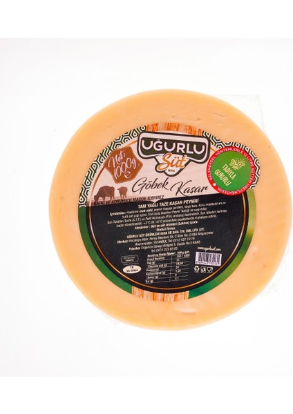 Göbek Kaşar Peyniri̇ 1000 Gr